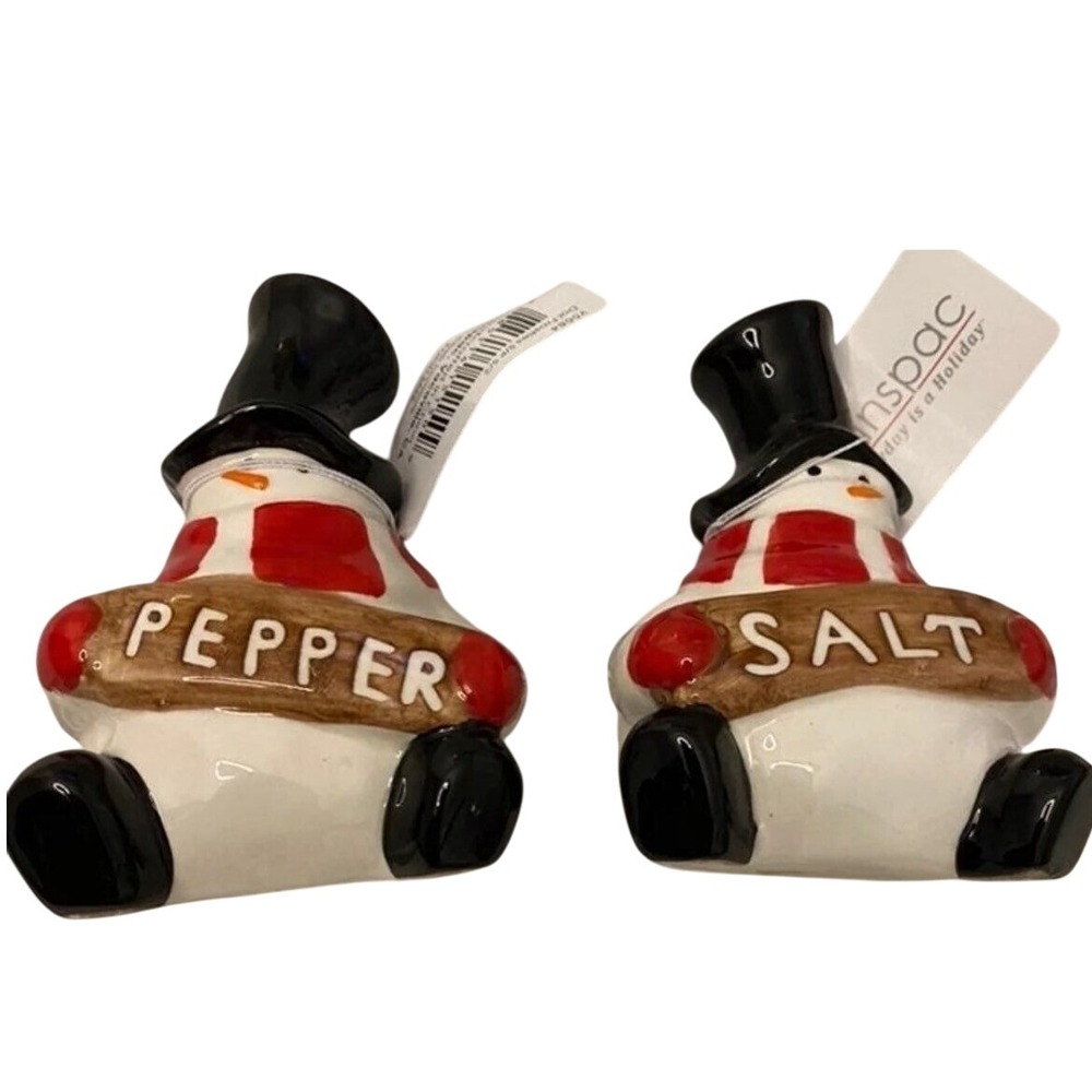 Christmas Snowman Salt & Pepper shakers